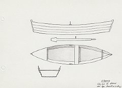 059 Lituania - schema di barca del lago Druskininskaj